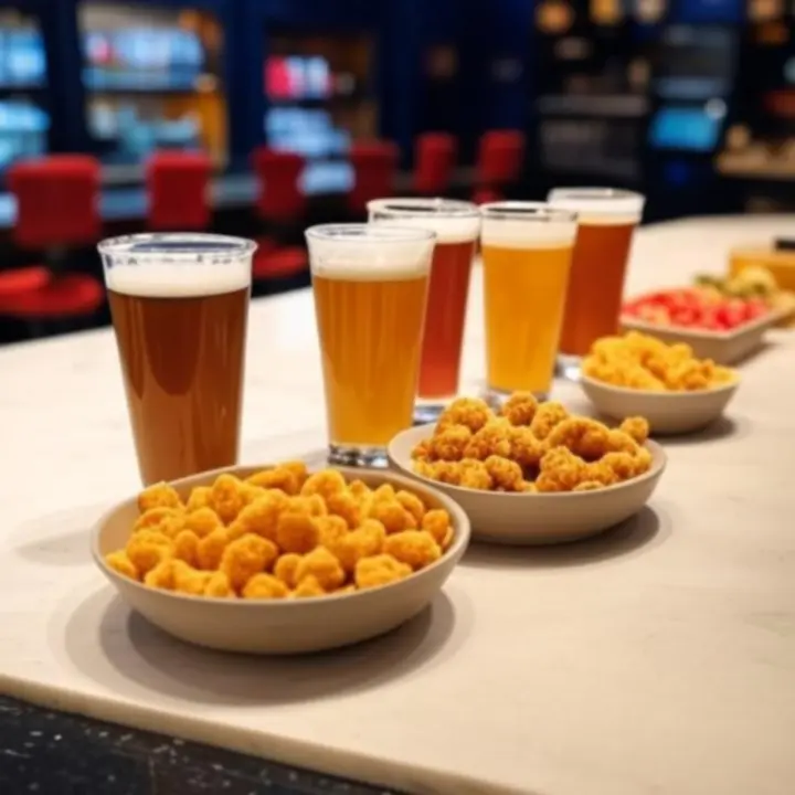 Rzemieślnicze piwa i drinki serwowane przy barze