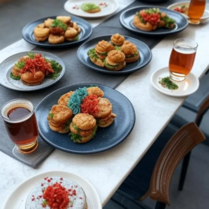 Gastronomiczne półmiski i dania premium do spożycia podczas meczu